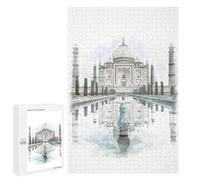 1000 PCS Teenagers Pieces Jigsaw Puzzle Taj Mahal Adult Jigsaw Brain Teaser Game Birthday Present Educational Challenge 1000 PCS