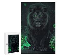 1000 PCS Teenagers Puzzles Black Lion The Ultimate Protector Jigsaw for Teenagerss Improve Memory Every Piece Is Unique - Unique Birthday And Gifts 1000 PCS