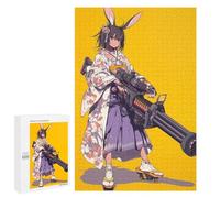 1000 PCS Teenagers Puzzles Bunny Warrior in Kimono Adult Jigsaw Puzzle Hands-on Game Difficult Challenge for Is Ideal As A Gift 1000 PCS