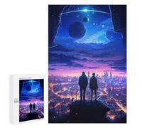 1000 PCS Teenagers Puzzles Celestial Future City Jigsaw for Teenagerss Improve Memory Every Piece Is Unique - Unique Birthday And Gifts 1000 PCS