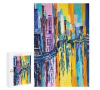 1000 PCS Teenagers Puzzles Colorful Lake District Jigsaws for Adults Puzzle Difficult Hard Challenging To Complete Challenging Game Toys 1000 PCS