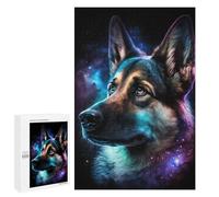 1000 PCS Teenagers Puzzles Cosmic Dog Portrait Art Print Jigsaws for Adults Puzzle Difficult Hard Challenging To Complete Challenging Game Toys 1000 PCS