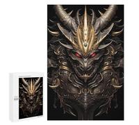 1000 PCS Teenagers Puzzles Dragon Samurai Emperor Adult Jigsaw Puzzle Hands-on Game Difficult Challenge for Is Ideal As A Gift 1000 PCS