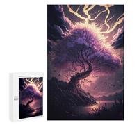 1000 PCS Teenagers Puzzles Enchanted Twilight Forest Adult Jigsaw Puzzle Hands-on Game Difficult Challenge for Is Ideal As A Gift 1000 PCS