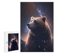 1000 PCS Teenagers Puzzles Galactic Bear Majesty -1 Jigsaw for Teenagerss Improve Memory Every Piece Is Unique - Unique Birthday And Gifts 1000 PCS