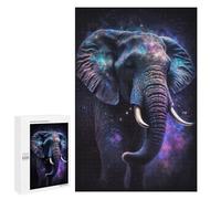 1000 PCS Teenagers Puzzles Galactic Elephant Art Print Jigsaw for Teenagerss Improve Memory Every Piece Is Unique - Unique Birthday And Gifts 1000 PCS