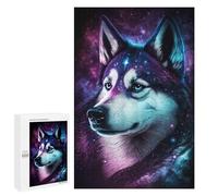 1000 PCS Teenagers Puzzles Galactic Husky Portrait-3 Jigsaw for Teenagerss Improve Memory Every Piece Is Unique - Unique Birthday And Gifts 1000 PCS