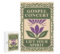 1000 PCS Teenagers Puzzles Gospel Concert Poster Adult Jigsaw Puzzle Hands-on Game Difficult Challenge for Is Ideal As A Gift 1000 PCS