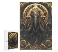 1000 PCS Teenagers Puzzles Imperial Cthulhu Art Deco Jigsaws for Adults Puzzle Difficult Hard Challenging To Complete Challenging Game Toys 1000 PCS