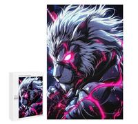 1000 PCS Teenagers Puzzles Lion Warrior Digital Art Animal Adult Jigsaw Puzzle Hands-on Game Difficult Challenge for Is Ideal As A Gift 1000 PCS