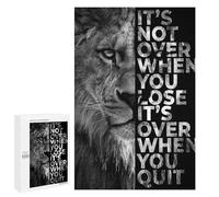 1000 PCS Teenagers Puzzles Never Give Up Jigsaws for Adults Puzzle Difficult Hard Challenging To Complete Challenging Game Toys 1000 PCS