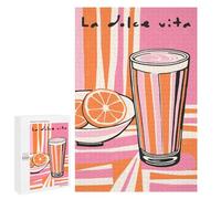 1000 PCS Teenagers Puzzles Pink La Dolce Vita Jigsaw for Teenagerss Improve Memory Every Piece Is Unique - Unique Birthday And Gifts 1000 PCS