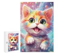 1000 PCS Teenagers Puzzles Playing Little Cat Adult Jigsaw Puzzle Hands-on Game Difficult Challenge for Is Ideal As A Gift 1000 PCS