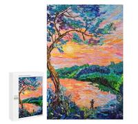 1000 PCS Teenagers Puzzles Quiet Moments, Silent Waters Adult Jigsaw Puzzle Hands-on Game Difficult Challenge for Is Ideal As A Gift 1000 PCS