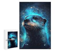 1000 PCS Teenagers Puzzles Space Otter Celestial Majesty Adult Jigsaw Puzzle Hands-on Game Difficult Challenge for Is Ideal As A Gift 1000 PCS