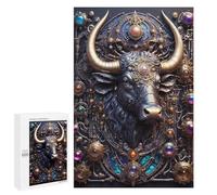 1000 PCS Teenagers Puzzles Steampunk Mighty Bull Jigsaw for Teenagerss Improve Memory Every Piece Is Unique - Unique Birthday And Gifts 1000 PCS