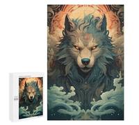 1000 PCS Teenagers Puzzles Unreal Magical Wolf Adult Jigsaw Puzzle Hands-on Game Difficult Challenge for Is Ideal As A Gift 1000 PCS