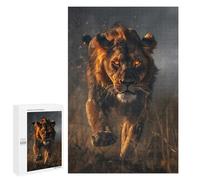 1000 PCS Teenagers Puzzles Wild Lion Roar Adult Jigsaw Puzzle Hands-on Game Difficult Challenge for Is Ideal As A Gift 1000 PCS