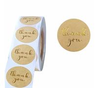 1000 Pcs Thank You Stickers 1 Inch Thank You Round Stickers Thank You Labels for Envelope Greeting Cards Flower Bouquets Gift Wrapping