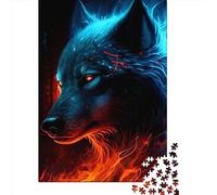 1000 Pcs Wolf 11 Jigsaw Puzzle Adult Creative Rectangular Puzzle Paper Puzzle Funny Educational Toy 1000pcs (38x26cm)