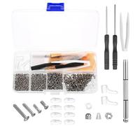 1000 PcsGlasses Screws for Glasses Repair Kit with Screws and Screwdriver, Spectacle Repair Kit for Sunglasses Eyeglass Spectacles Repairs Tools, with Glasses Nose Pads Silicone & Tweezers