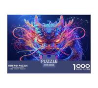 1000 Piece A Chinese Dragon Jigsaw Puzzles Great Gift for Adults Educational Games Home Decoration Fantasy Creature Jigsaw Puzzle for Adults And Kids 38x26cm/1000pcs