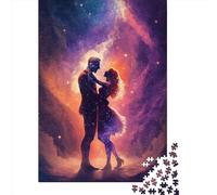 1000 Piece A Galactic Dance Jigsaw Puzzle for Adult Teenagers Wooden Puzzle Christmas Eve Gifts 1000pcs (75x50cm)