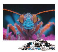 1000 Piece A Insect Lit by Neon Light Jigsaw Puzzles, for Adults & Wooden Puzzles Educational Games For Kids 1000pcs (75x50cm)