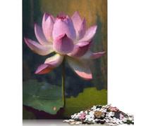 1000 Piece A Lotus Pond Jigsaw Puzzles for Adults Wooden Puzzle for Adults And Teenager Educational Puzzle 1000pcs (75x50cm)