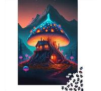 1000 Piece A Magic Mushroom Home Jigsaw Puzzlesfor Adults Paper Puzzle Jigsaws for Adults For Family Fun & Game Night 1000pcs (38x26cm)