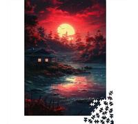 1000 Piece A Small Room at Sunset Jigsaw Puzzle for Adult Teenagers Jigsaw Puzzle For Family Fun & Game Night 1000pcs (38x26cm)