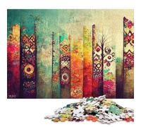 1000 Piece Abstract Boho V Creative Square Jigsaw Puzzles for Adults And Paper Puzzles Educational Game for Adult 38x26cm/1000pcs