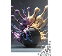 1000 Piece Abstract Bowling Artwork Jigsaw Puzzles for Adults Puzzles for Adults Puzzles Unique Home Decor And Gifts 1000pcs (38x26cm)