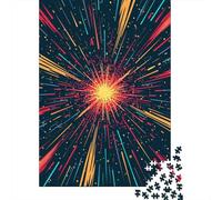 1000 Piece Abstract Jigsaw Puzzle for Adult Teenagers Wooden Puzzle Christmas Eve Gifts 1000pcs (75x50cm)