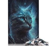 1000 Piece Abyssinian Cat Jigsaw Wooden Puzzle Jigsaws for Adults Home Decoration Puzzle Toys 1000pcs (75x50cm)