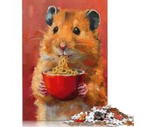 1000 Piece Adorable Hamster Spaghetti Jigsaw Puzzlesfor Adults Teenagers Puzzles for Adults& Teenagers Age 12 Years Up 1000pcs (75x50cm)