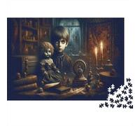 1000-Piece Adult Jigsaw Puzzle, Annabelle Creation, 38x26cm/1000pcs; White Cardboard for Simple Sorting; for Calm Concentration at Home