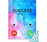 1000-Piece Adult Jigsaw Puzzle, Answer Success Is Calling, 70x50cm/1000pcs, Low-dust White Pieces for Sorting; A Thoughtful Gift for A New Home