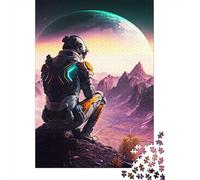1000-Piece Adult Jigsaw Puzzle, Enjoy The Planet View, 38x26cm/1000pcs, for Progress Whenever Time Allows; White Cardboard with Reduced Dust