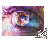 1000-Piece Adult Jigsaw Puzzle, Eyesight Improvement Techniques, 70x50cm/1000pcs; A Rewarding Project to Return To; White Pieces with A Smooth Surface