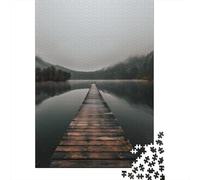 1000-Piece Adult Jigsaw Puzzle, Journey Into Silence, 38x26cm/1000pcs, Easy to Pause And Continue Later; White Card Pieces with Reduced Dust