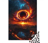 1000-Piece Adult Jigsaw Puzzle, Lost in The Digital Cosmos, 38x26cm/1000pcs, for Progress Whenever Time Allows; White Cardboard with Reduced Dust