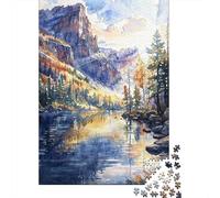 1000-Piece Adult Jigsaw Puzzle, Mountain Solitude, 70x50cm/1000pcs; Low-dust Pieces for A Tidier Table; Screen-free Family Time at Home