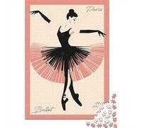 1000-Piece Adult Jigsaw Puzzle, Paris Ballet Dancer, 52x38cm/1000pcs, Low-dust White Cardboard Pieces; A Weekend Activity at Your Own Pace