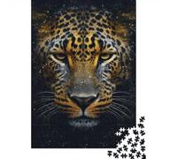 1000-Piece Adult Jigsaw Puzzle, Spotted Star Jaguar Cat, 52x38cm/1000pcs; Low-dust Pieces for A Tidier Table; A Rewarding Project to Return to