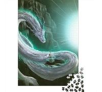 1000-Piece Adult Jigsaw Puzzle, The Silent Dragons Plea, 70x50cm/1000pcs, A Relaxed Project for Colder Days; White Card Pieces for Easy Sorting