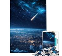 1000 Piece Adult Puzzles A Meteor's Descent AntiAnxiety Desk Toy Advanced Mold Cutting Tech Heartwarming Birthday Pick (Size 38x26cm)