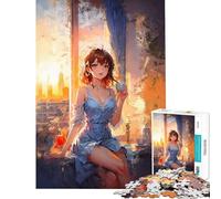 1000 Piece Adult Puzzles A Sunbeam in The Kitchen AntiAnxiety Desk Toy Advanced Mold Cutting Tech Heartwarming Birthday Pick (Size 50x75cm)