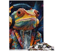1000 Piece Adult Puzzles Art Chameleon Brain Teaser Game 26x38cm Brain intelligence challenge addictive toys for ages 14+