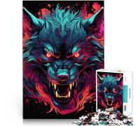 1000 Piece Adult Puzzles “bad wolf” Made of cardboard，Suitable for ages 14 and up fun games for families As a gift for the whole family and friends。size：38x52cm/14.96x20.47inch